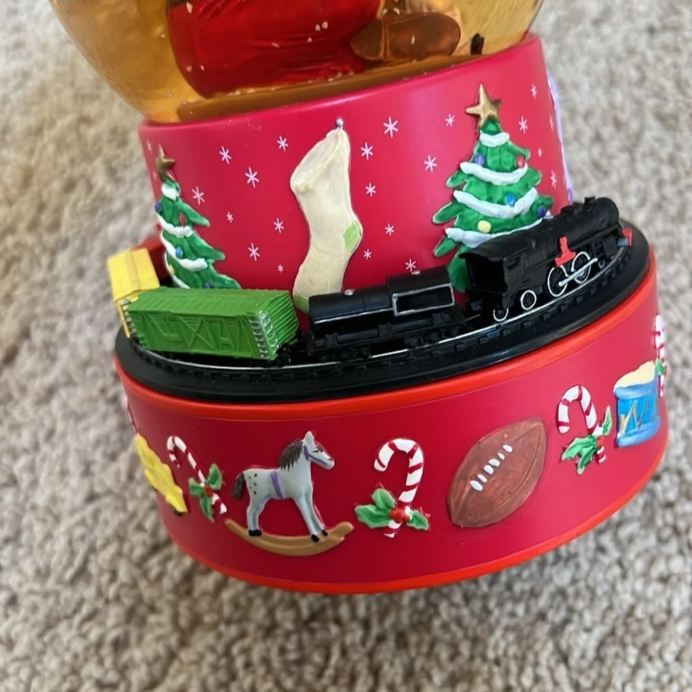 Hallmark Coca cola santa musical snow globe.